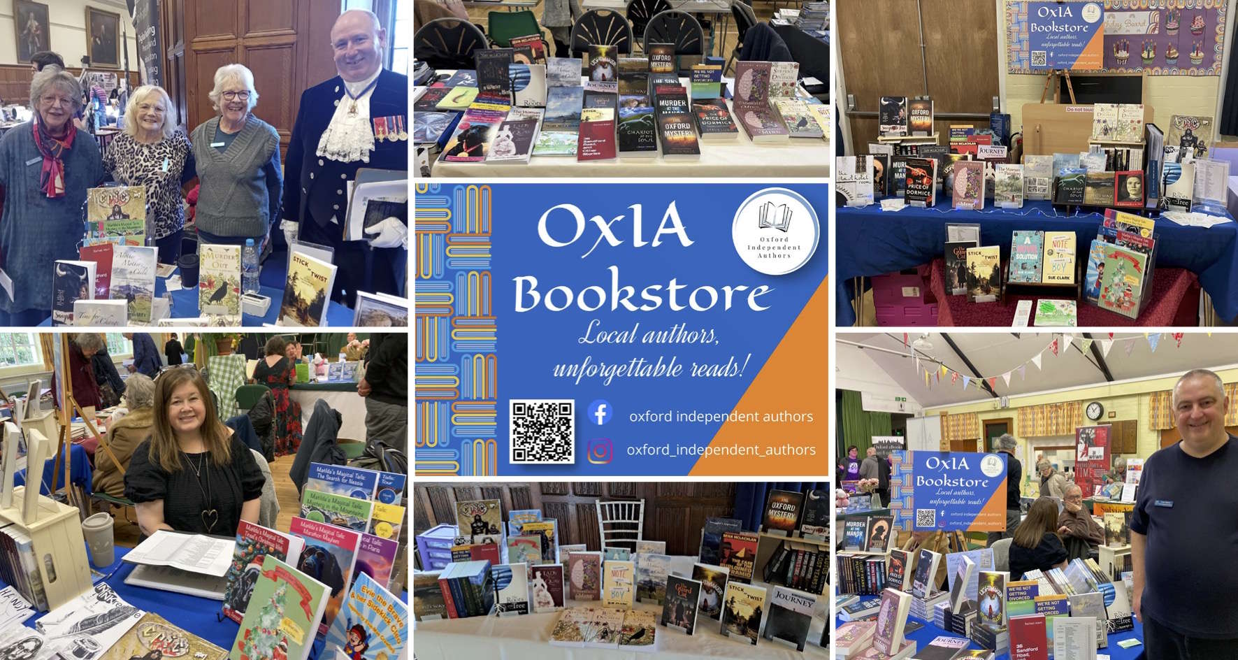 Collage of pictures of the Bookstore